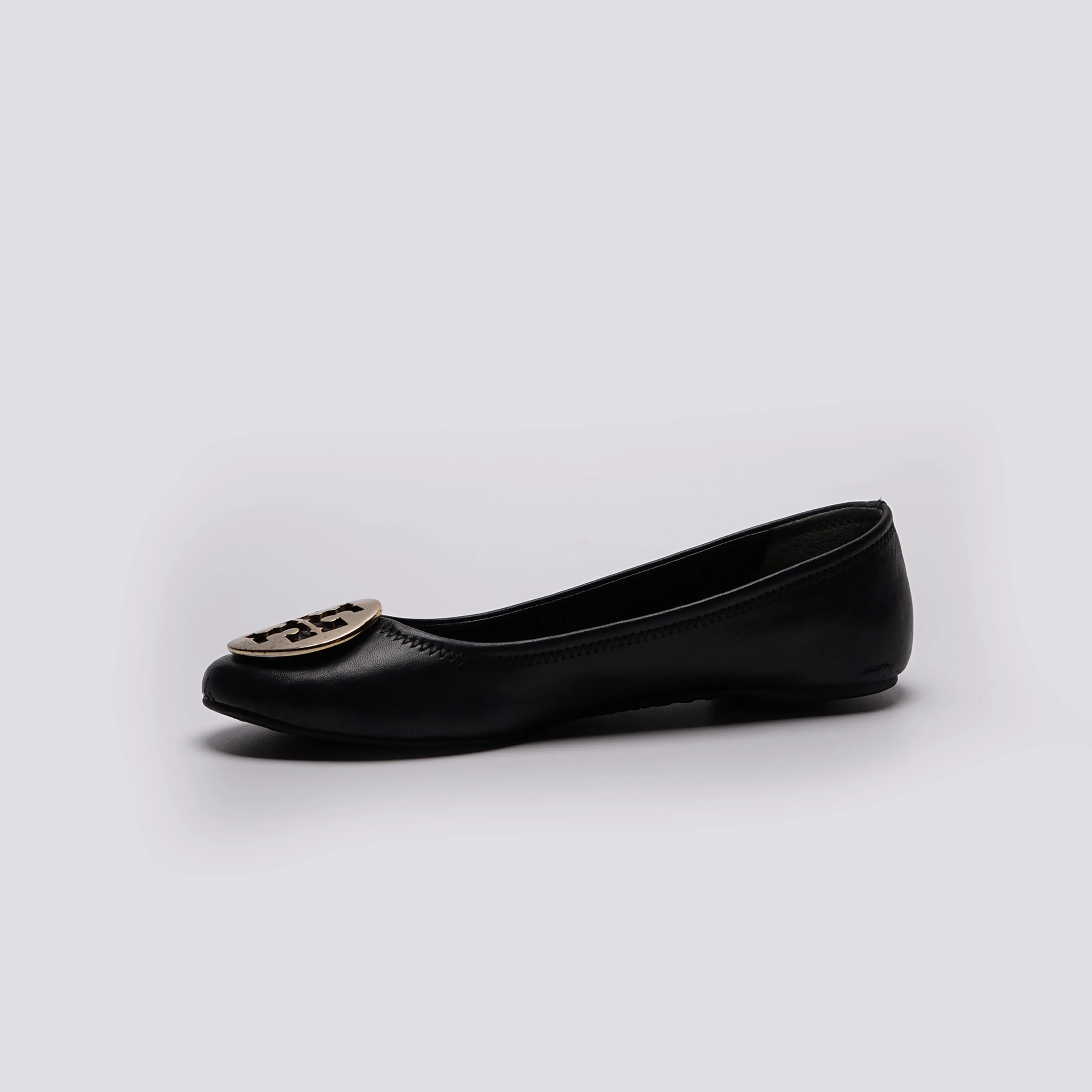 Tory Burch Black Leather Reva Ballet pumps